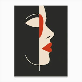 Face Of A Woman 100 Canvas Print