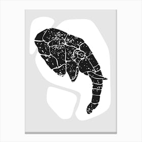 Elephant Silhouette Canvas Print