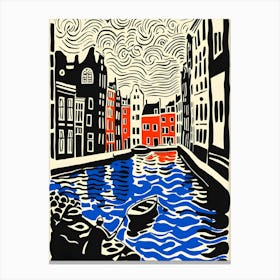 Amsterdam Canal Canvas Print