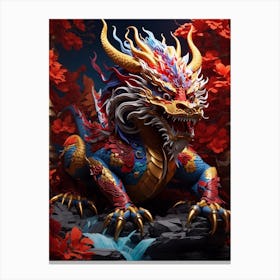 Dragon In The Forest Canvas Print