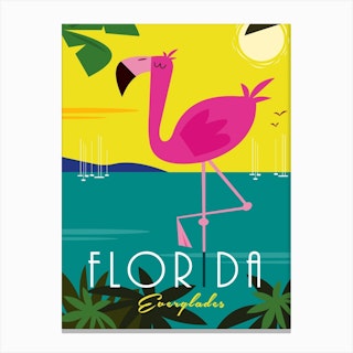 Florida Poster Canvas Print