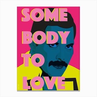 Somebody To Love Freddie Mercury Canvas Print