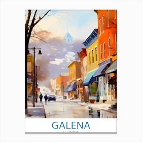 Galena Illinois Print Historic Town Art Galena Main Street Poster Illinois Landscape Decor Midwest Charm Wall Art Canvas Print