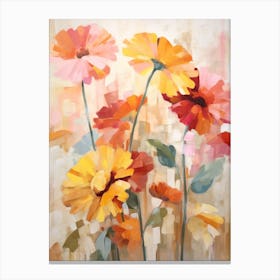 Fall Flower Painting Gerbera Daisy 1 Canvas Print