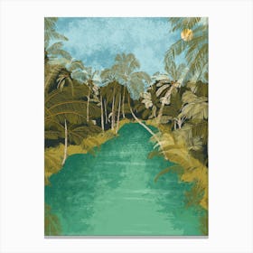 Tropical Jungle Art Print Canvas Print