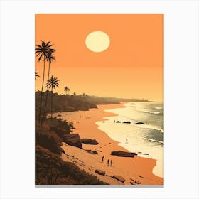 Baga Beach Goa India Golden Tones 1 Canvas Print