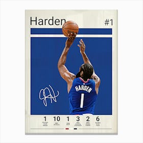 James Harden Canvas Print