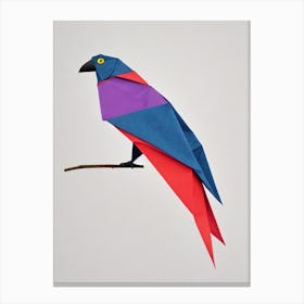 Vulture Origami Bird Canvas Print