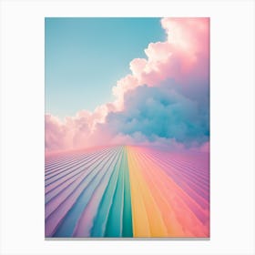 Rainbows And Clouds Canvas Print