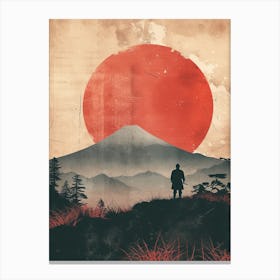 Fuji's Lament: Samurai Warriors Canvas Print