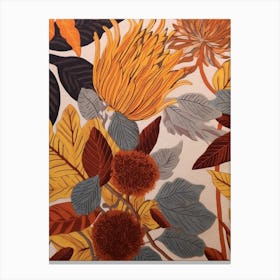 Fall Botanicals Marigold 1 Canvas Print