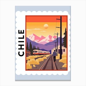 Chile 2 Travel Stamp Poster Canvas Print