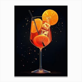 Cocktail With Orange Slices 5 Canvas Print