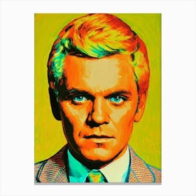 Malcolm Mcdowell Colourful Pop Movies Art Movies Canvas Print