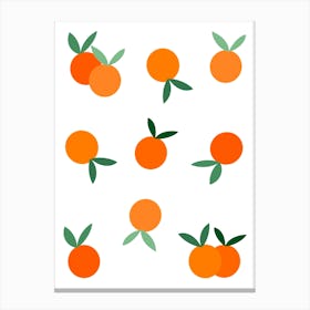 Oranges Pattern Canvas Print