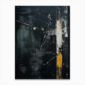 Black And Yellow 1 Canvas Print