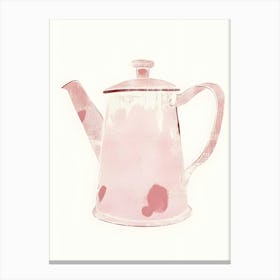 Pink Teapot Canvas Print