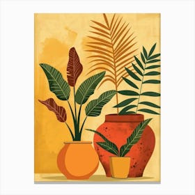 Potted Plants Canvas Print