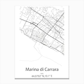 Marina Del Rey,United States Minimalist Map Canvas Print