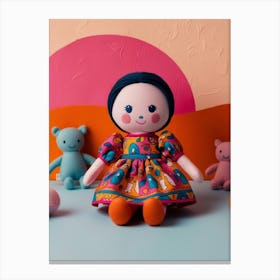 Doll And Her Friends 1 Canvas Print