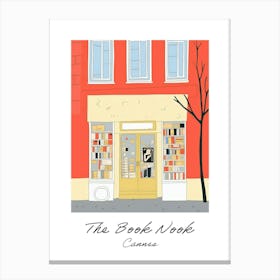 Cannes The Book Nook Pastel Colours 2 Poster Canvas Print