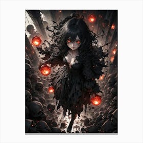 Scary Witch Poster Art #8 Canvas Print