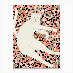 Cat Stretching Canvas Print