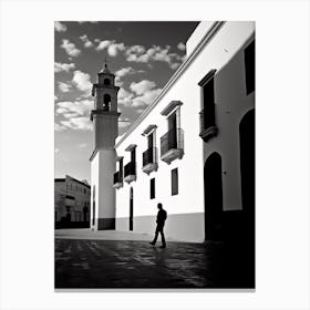 Jerez De La Frontera, Spain, Black And White Analogue Photography 2 Canvas Print