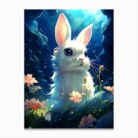 Rabbit In The Cave Canvas Print