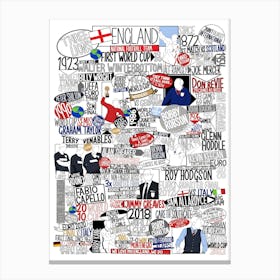 England National Team 1 Canvas Print