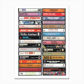 1985 Music - Cassette Print - Born in '85 Canvas Print