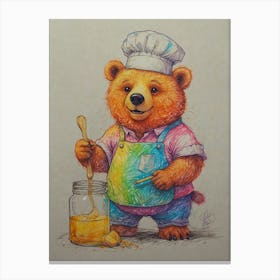 Chef Bear 2 Canvas Print