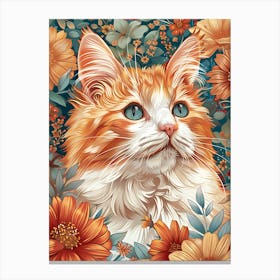 Orange Tabby Cat Canvas Print