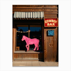 Cowboy Bar Canvas Print