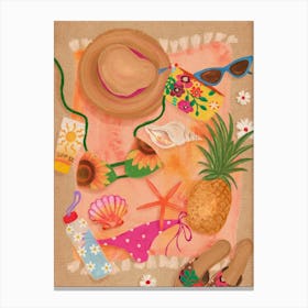 Vamos A La Playa Canvas Print