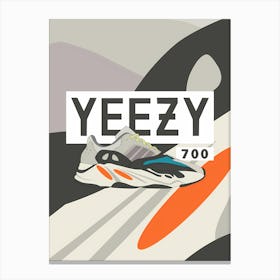 Adidas Yeezy 700 Canvas Print