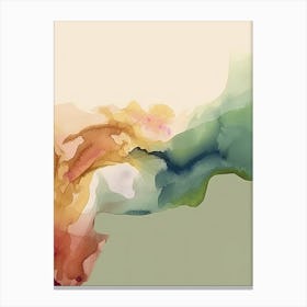 Muted Neutrals Abstract 3 Canvas Print