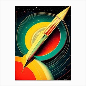 Astrophysics 2 Vintage Sketch Space Canvas Print