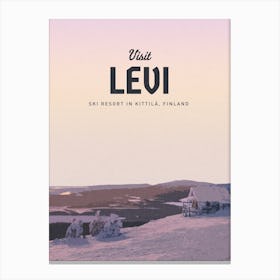 Ski Resort In Levi Canvas Print