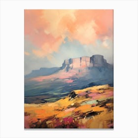 Table Mountain South Africa 3 Mountain Painting Canvas Print