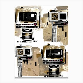 Camera Set Vector Canvas Print