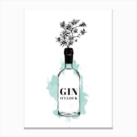 Gin Oclock Canvas Print