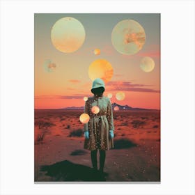 Cosmic desert portrait Canvas Print