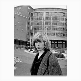 David Bowie Outside The Bbc Canvas Print