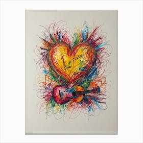 Heart Of Music 20 Canvas Print