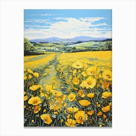 Yellow Poppies Canvas Print