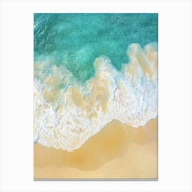 Aerial View Of A Beach 11 Canvas Print