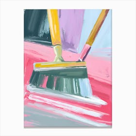 Broom And Brush Canvas Print