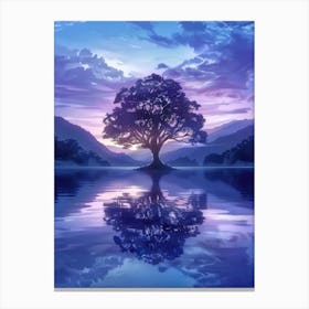 Tree In The Water 7 Canvas Print