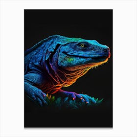 Iguana Light Portrait Canvas Print